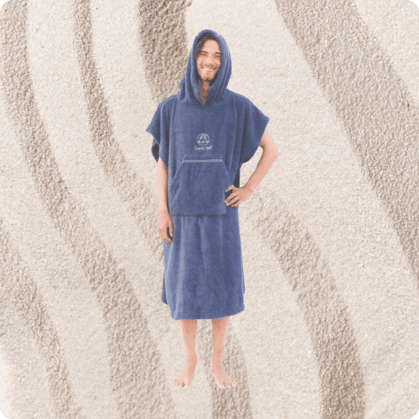 Super accogliente poncho con cappuccio per surf e cambi