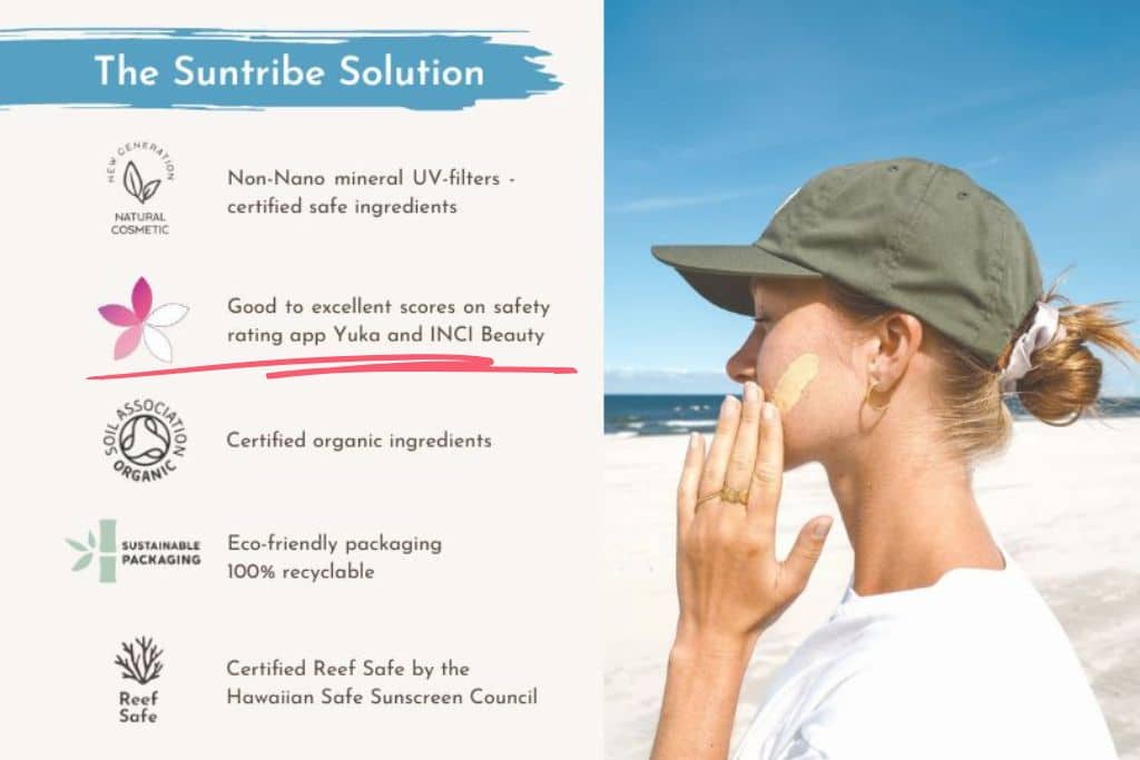 Make a safe choice - Suntribe scores on INCI Beauty & Yuka
